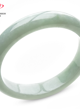 豪8印象C26018C294翡翠手镯圈口59.8mm天然冰糯种淡绿缅甸a货玉镯