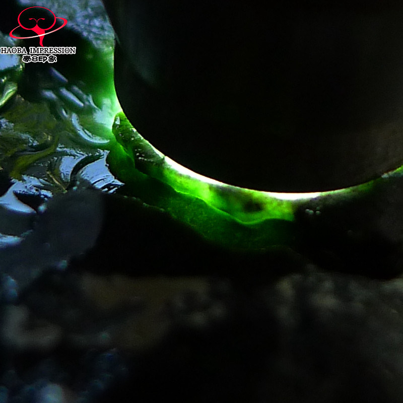 豪8印象Z26020G316种老发黑毛料玉石珠宝 缅甸天然翡翠原石0.75kg