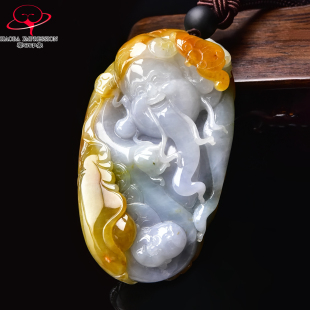 豪8印象·手镯之家M431翡翠财神玉手把件缅甸a货黄翡淡绿手玉把玩