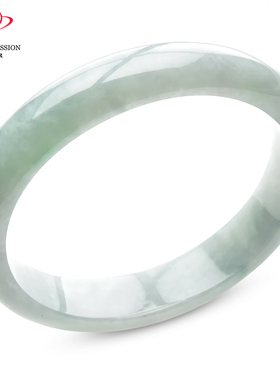 豪8印象P26018P505翡翠贵妃手镯圈口55.7mm冰糯种浅绿缅甸玉镯