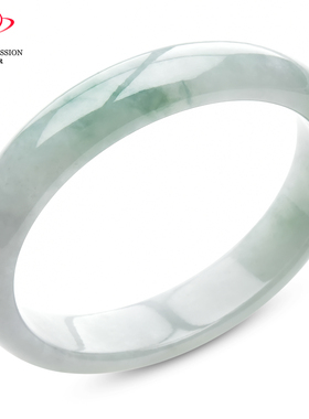 豪8印象手镯之家S525048Y327翡翠贵妃手镯圈口54.0mm天然a货玉镯