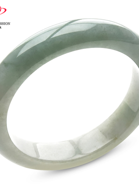 豪8印象P26018P462翡翠手镯圈口53.9mm天然冰糯种淡蓝绿缅甸玉镯