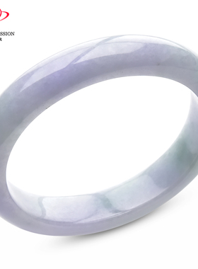 豪8印象P26018P466翡翠贵妃手镯圈口53.8mm冰糯种绿飘花缅甸玉镯