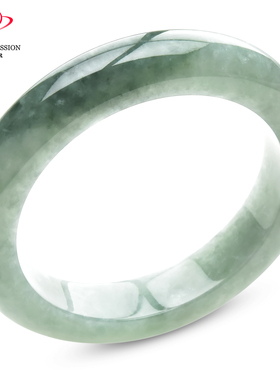 豪8印象手镯之家S225018Y549翡翠手镯圈口52.6mm天然浅油青玉镯