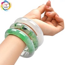 Hao8 impression S2 emerald bracelet jade bracelet children's Myanmar jade ice natural emerald jade bracelet genuine