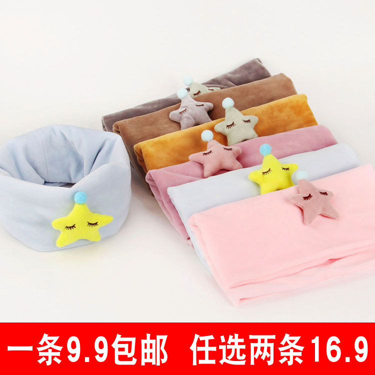 가을과 겨울에 소년과 소녀를위한 어린이 실버 폭스 벨벳 슈퍼 부드러운 목 커버 소녀를위한 양면 벨벳 방풍 목 따뜻한 스카프