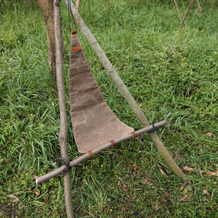 野人bushcraft户外野营便携躺椅凳子沙发椅子帆布露营休闲椅