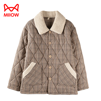 猫人单件上衣三层加绒抗静电夹棉