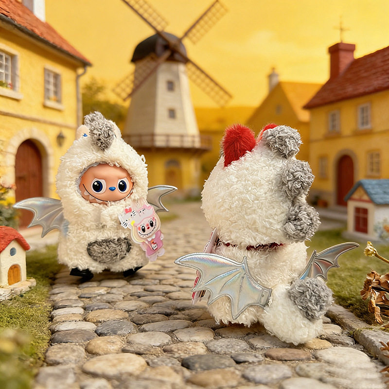 仅娃衣】4代迷你Labubu挂件衣服恐龙天使套装心底密码拉布布娃衣