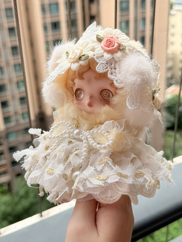 【手工定制】SP光织园娃衣朝晖着痕沐木skullpanda娃娃衣服头饰