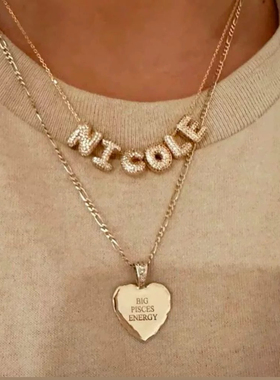 字母吊坠个性DIY手链项链字母