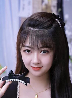 蝴蝶结珠珠小号抓夹女刘海夹碎发ins风前额学生侧边头发夹子发卡