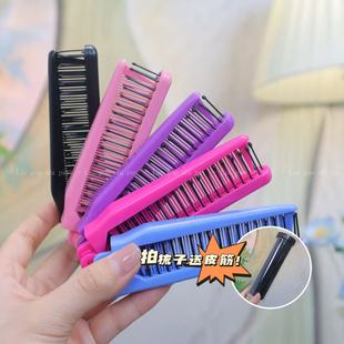 20根桶装 彩色折叠梳 无痕粗头绳 福利