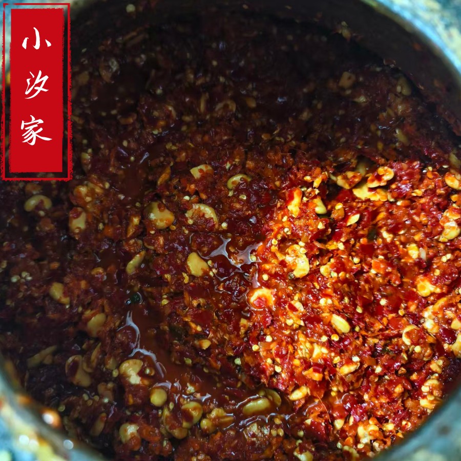 四川达州大竹农家手工自制霉豆瓣酱辣椒酱剁椒香辣下饭菜包邮500g