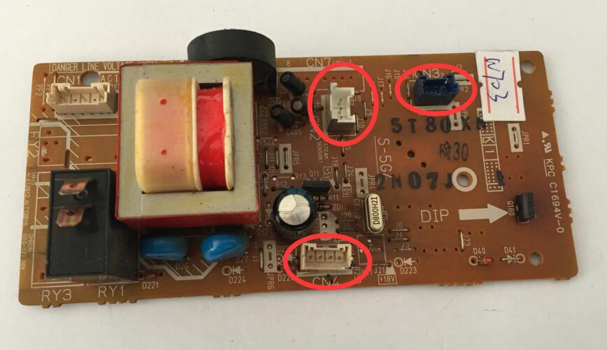 (注意插口）S-5G4拆机松下微波炉NN-MX25WF NN-MX25MF电脑主板