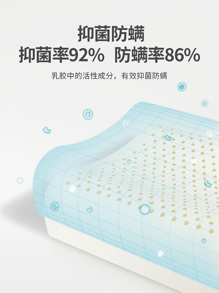 CHILDRENS LATEX PILLOW 1-3-6 KINDERGARTEN 10-12 YEARS OLD AND ABOVE PRIMARY SCHOOL STUDENTS SPECIAL COTTON BREATHABLE ALL SEASONS