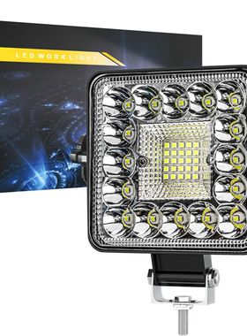 4inch方形汽车工作灯41LED混合光驾驶灯改装前照灯辅助车灯越野