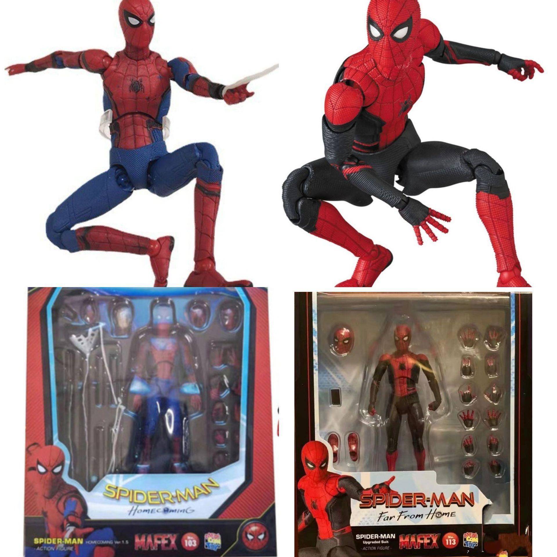 蜘蛛侠 MAFEX 113 103 英雄远征 蜘蛛侠 升级战衣 可动 盒装手