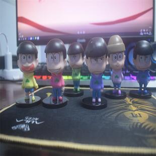 阿松先生手办 啃老族 六胞胎 一松 十四松野阿松6款一松轻松摆件