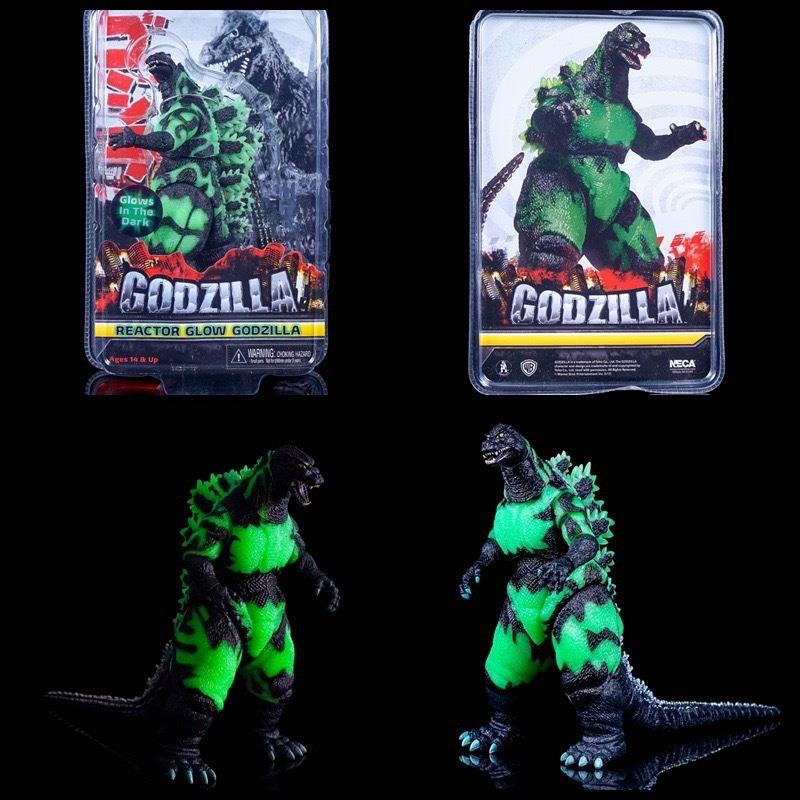 NECA 反应堆辉光哥斯拉 Godzilla 夜光版 关节可动恐龙手办摆件