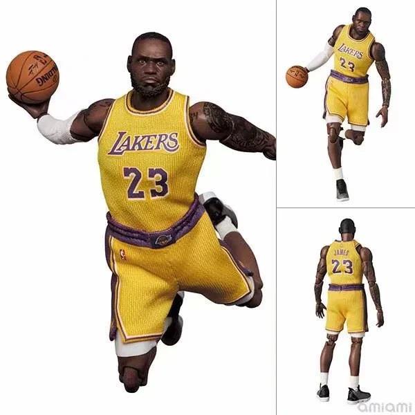 篮球明星 湖人詹姆斯 Michael Jordan MAF127# 盒装可动人偶手办