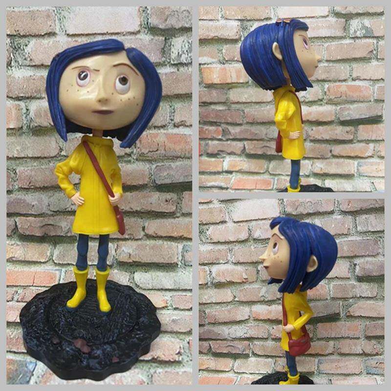 NECA 电影版 7寸 鬼妈妈 卡洛琳 雨衣 可摇头 公仔 摆件 盒装手办