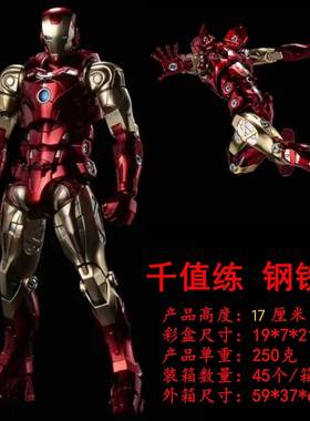 FIGHTING ARMOR漫威复仇者联盟千值练钢铁侠死侍可动手办模型