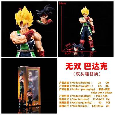 超级赛亚人 GK无双巴达克手办 下级战士 宇宙战斗服盒装摆件公仔