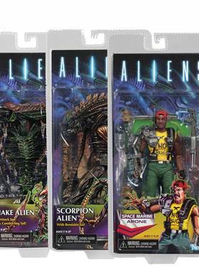 NECA 51667 第13波战斗异形 异形虫 Kenner 可动手办模型