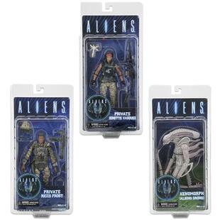NECA 异形 ALIENS 白化异形 第9波 异形 电影可动手办模型