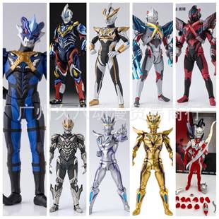 凹凸曼 奥特曼 托雷基亚 捷德 罗布 艾克斯 赛罗可动手办摆件模型