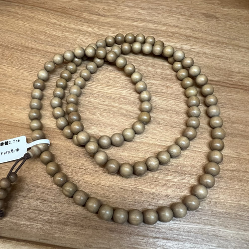 博物馆天然老山檀珠串手串珠链0.7cm