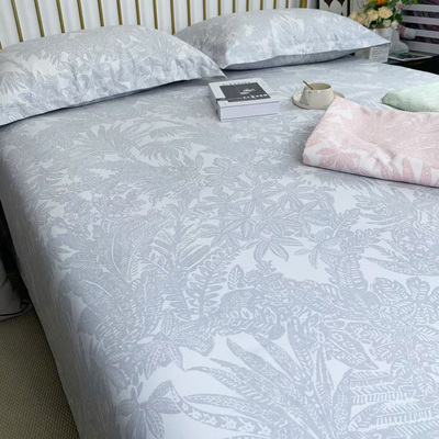 加厚棉麻感粗布床单100%纯棉