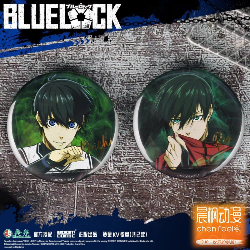 晨枫官谷/蓝色监狱 烫金KV徽章58mm 洁世一糸师凛款 暴蒙正品