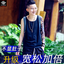 舒束无痕长款束胸les帅T强效束胸衣宽松运动内衣加强绷带透气背心