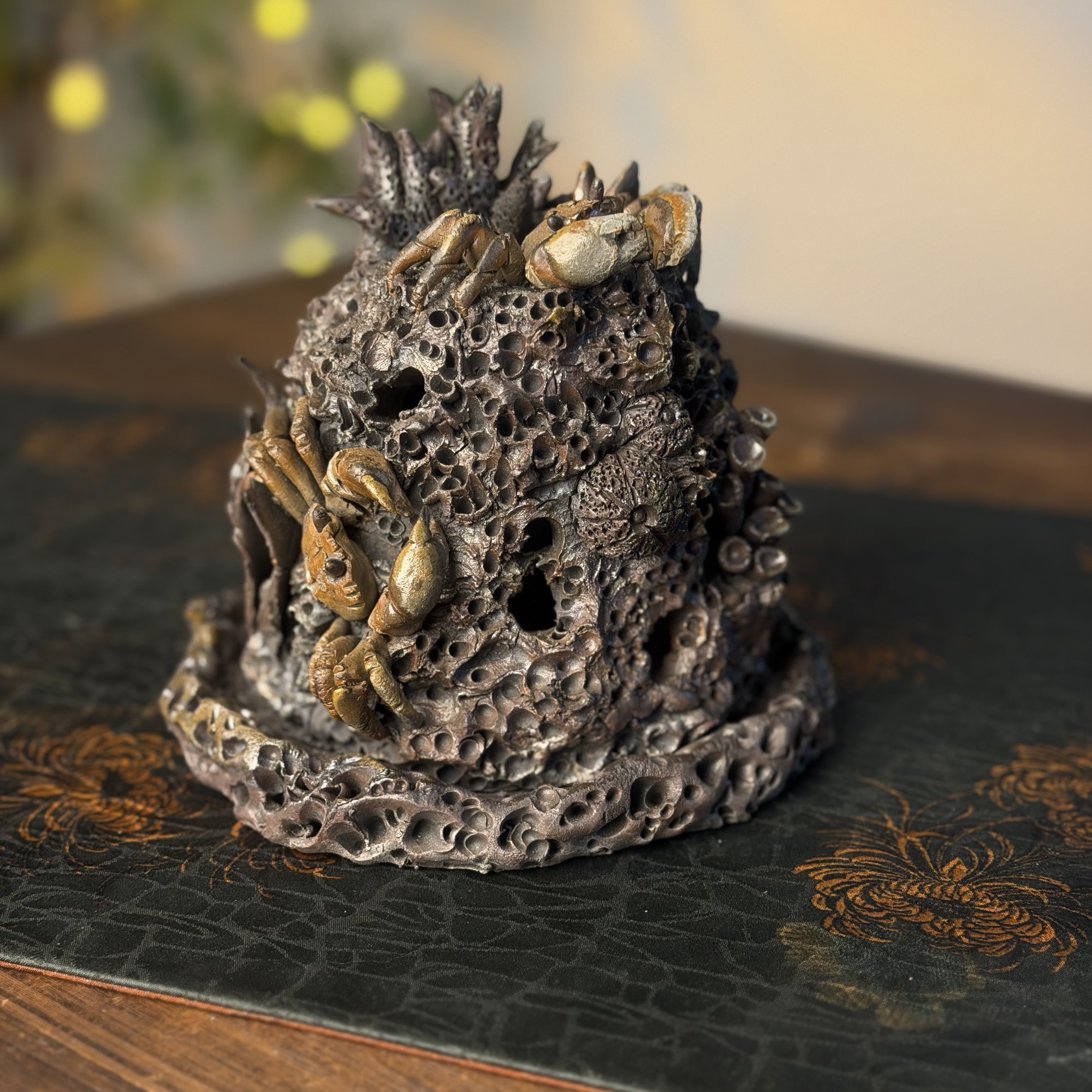 刘荣富 重工香炉雕塑！八方来财 螃蟹纵横天下  高16.5*宽16 摆件,餐饮具,茶宠摆件,淘宝优惠券,粉丝福利购,淘宝优惠卷