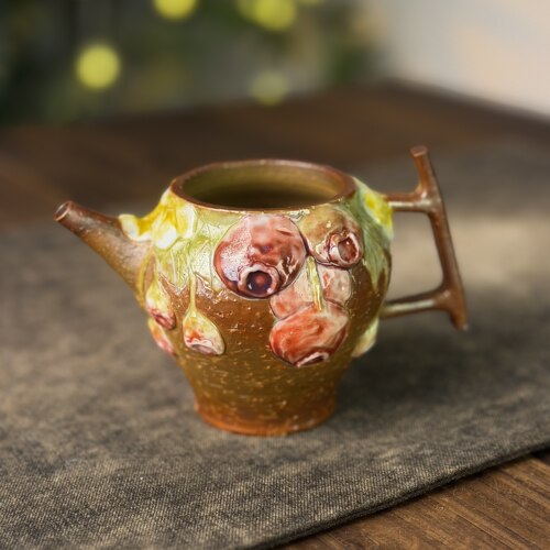 180ml蓝莓正把公道杯176号禾木老师 柴烧茶海公道杯