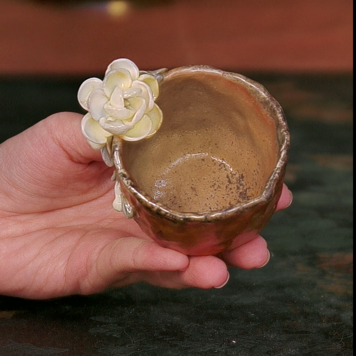 周华彬老师 特259号（底部打磨） 茉莉花杯 柴烧茶杯子,餐饮具,茶杯,淘宝优惠券,粉丝福利购,淘宝优惠卷