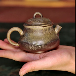 宝瓶壶 林峰老师柴烧壶 110ml有容茶壶特281号 小福包