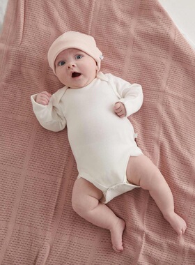 现货 英国Baby Mori经典款竹棉婴儿帽新生儿帽子胎帽脚套包巾