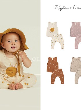 折扣款 现货美国 Rylee Cru 男童女童纯棉T恤条纹动物上衣