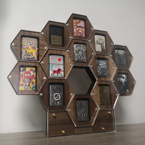 适用于zippo打火机收藏盒胡桃木