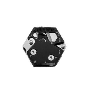 多功能六角硬币小刀折刀便捷户外工具EDC迷你螺丝批不锈钢钥匙扣