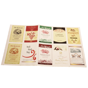 自酿葡萄酒红酒葡萄汁野生葡萄酒酒瓶酒桶酒标不干胶贴纸标签酒商标