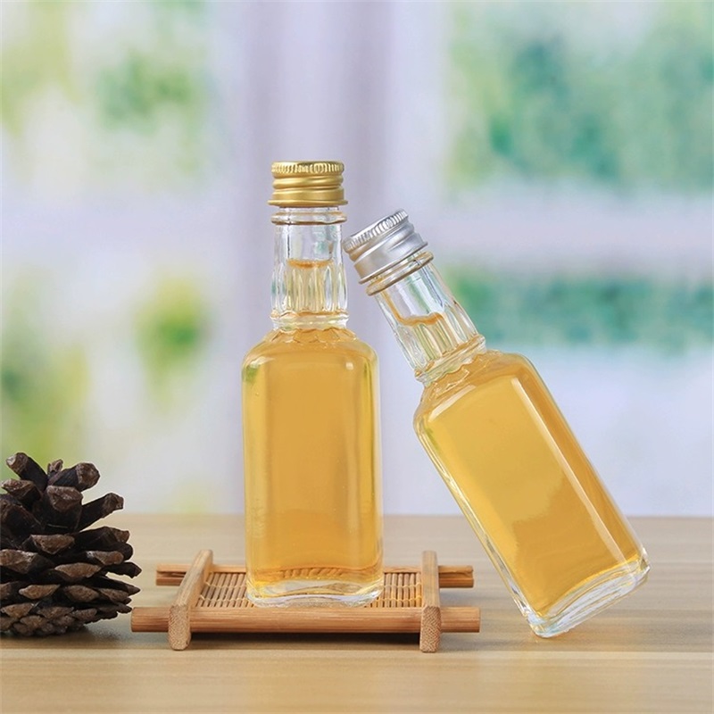 50ml高方竖脖纹迷你酒瓶（银盖）