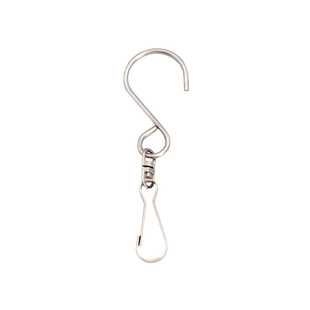 S型自转轴承挂钩室外吊篮不锈钢旋转挂钩广告牌风铃挂勾