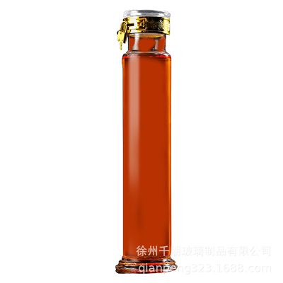 家用人参玻璃泡酒瓶长筒密封
