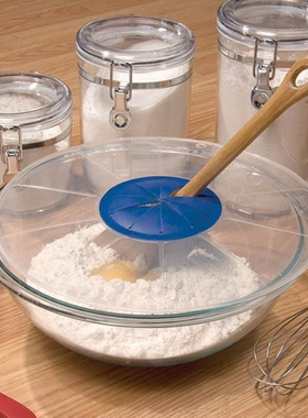 厨房用品打发蛋液淡奶油防飞溅器防溅盖子烘焙用具蓝色搅拌盖子