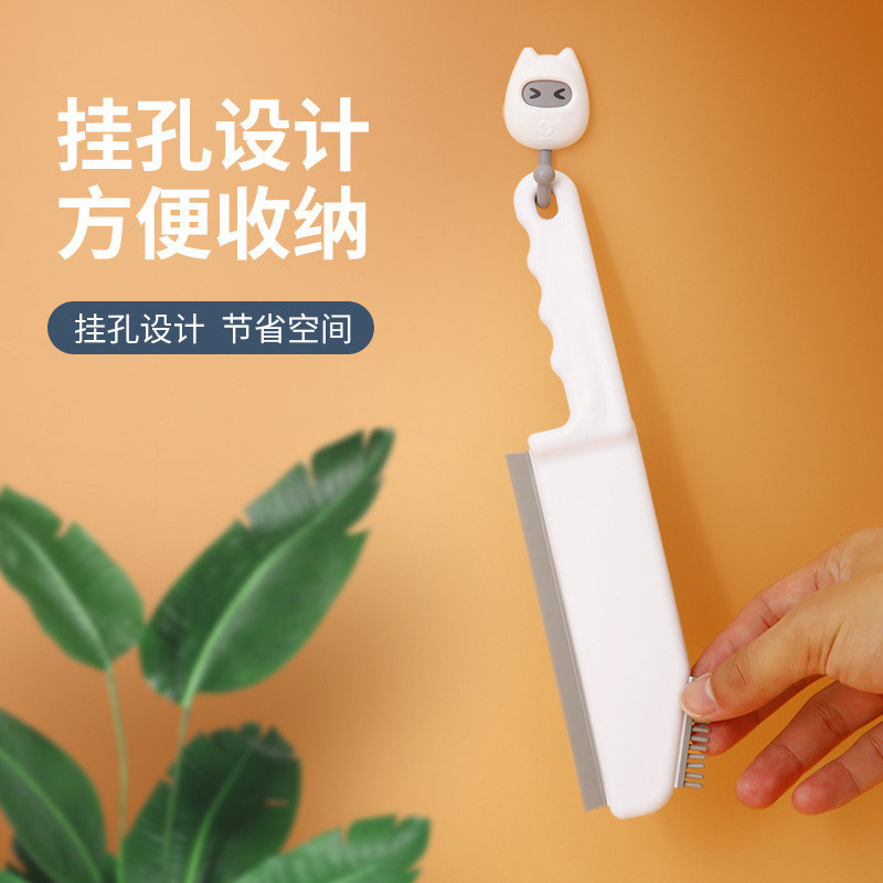 厨房清洁刷家用水槽灶台缝隙刷浴室台面刷子多功能刮板三合一刷图片