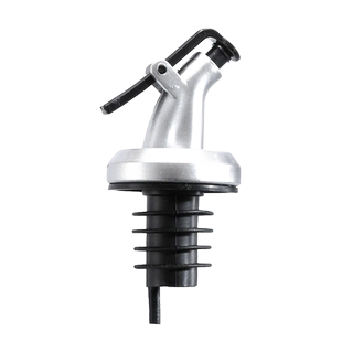 塑料油瓶塞家用厨房倒油 酱油嘴硅胶瓶塞油瓶导流嘴 金色油嘴陶瓷